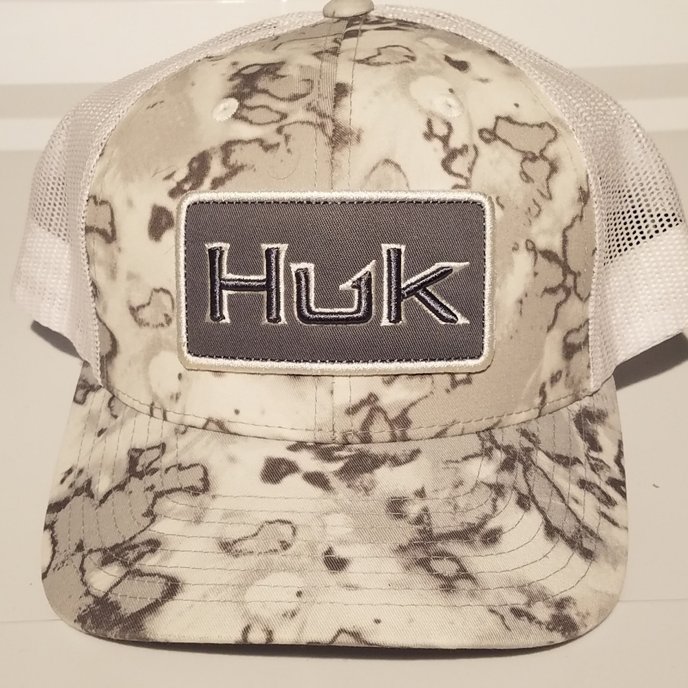 Men Huck Camo Cap Hat Mesh Adjustable